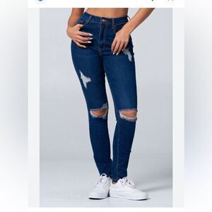 Blue Turtle New Tobi High Ruse Skinny Super Stretch Woman’s Jeans Size 11